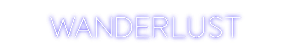 Custom Neon Sign Online Editor wanderlust