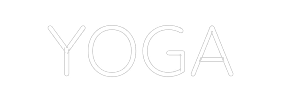 Custom Neon Sign Online Editor YOGA