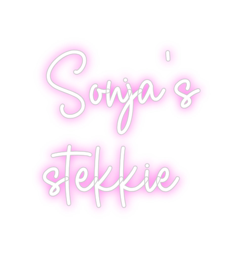 Custom Neon Sign Online Editor Sonja's
stek...