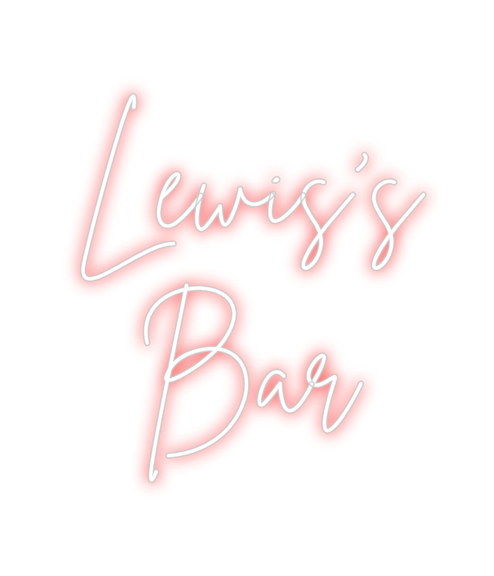 Custom Neon Sign Online Editor Lewis’s
Bar