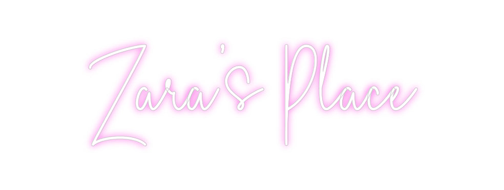 Custom Neon Sign Online Editor Zara’s Place
