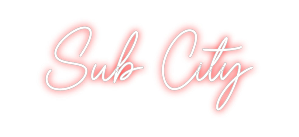 Custom Neon Sign Online Editor Sub City
