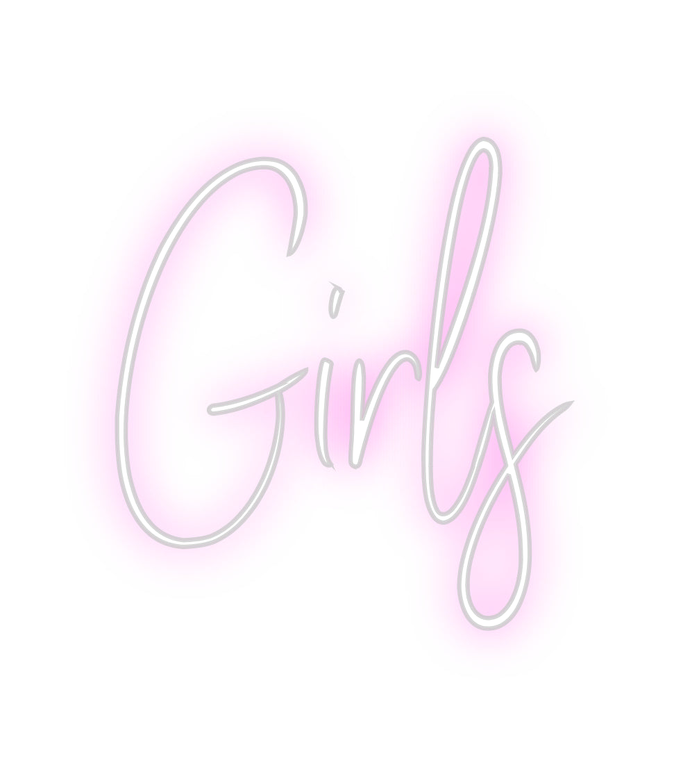 Custom Neon Sign Online Editor Girls