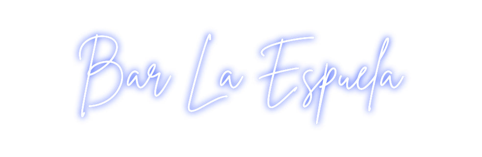 Custom Back Lit Neon Sign Online Editor Bar La Espuela
