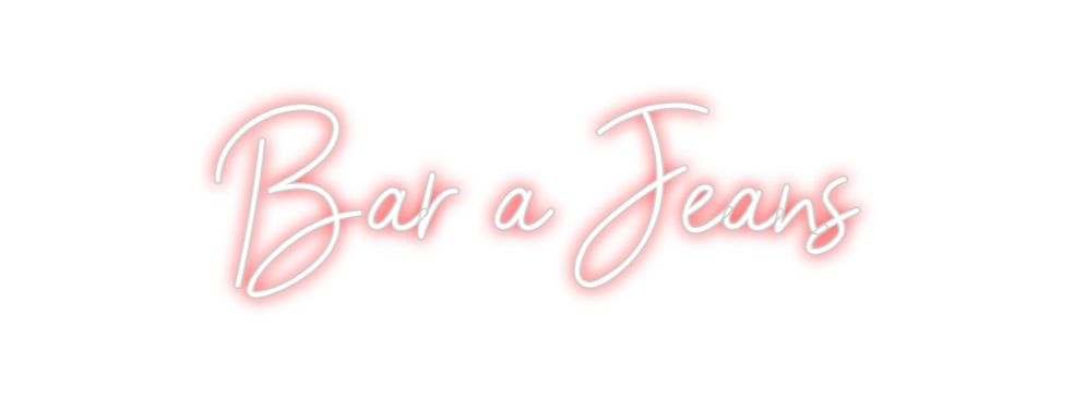 Custom Neon Sign Online Editor Bar à Jeans
