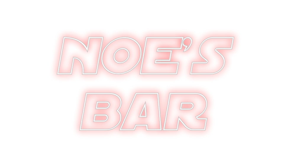 Custom Neon Sign Online Editor Noe's
Bar