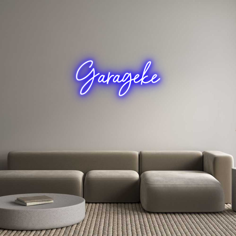 Custom Neon Sign Online Editor Garageke