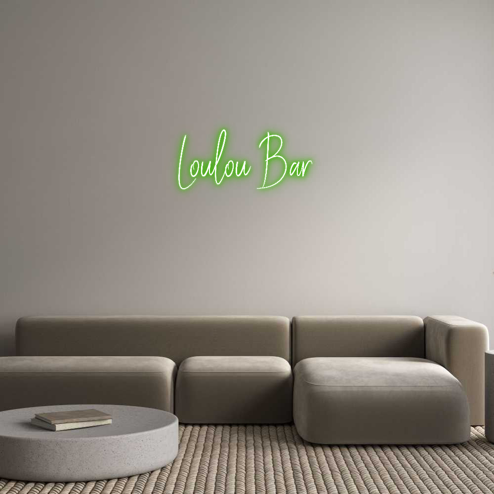 Custom Neon Sign Online Editor Loulou Bar
