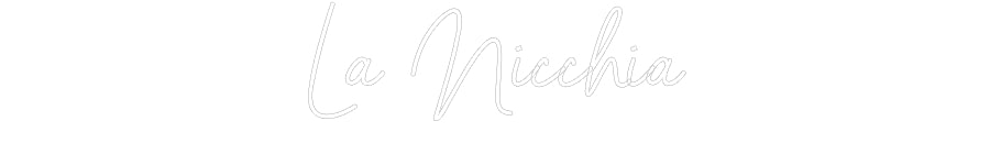 Custom Neon Sign Online Editor La Nicchia