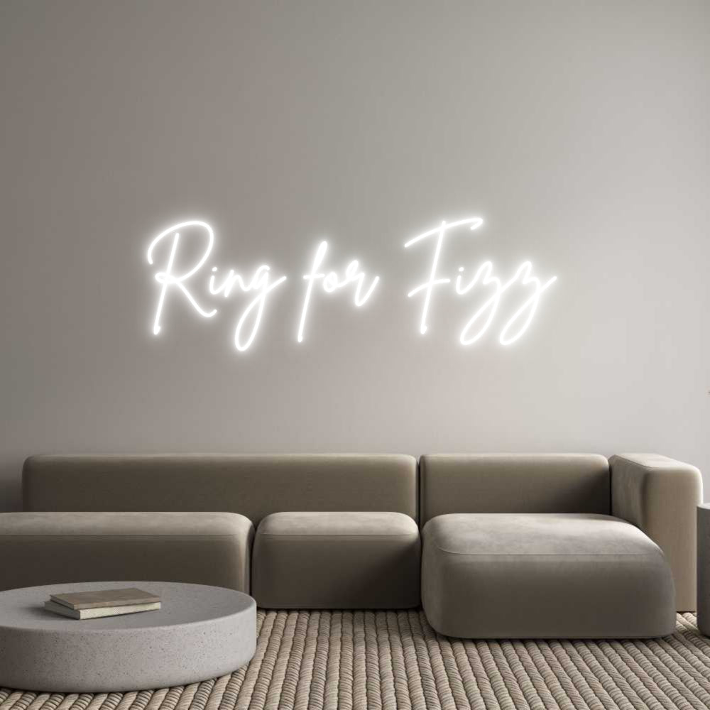 Custom Neon Sign Online Editor Ring for Fizz