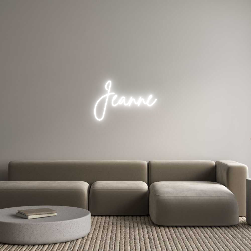 Custom Neon Sign Online Editor Jeanne