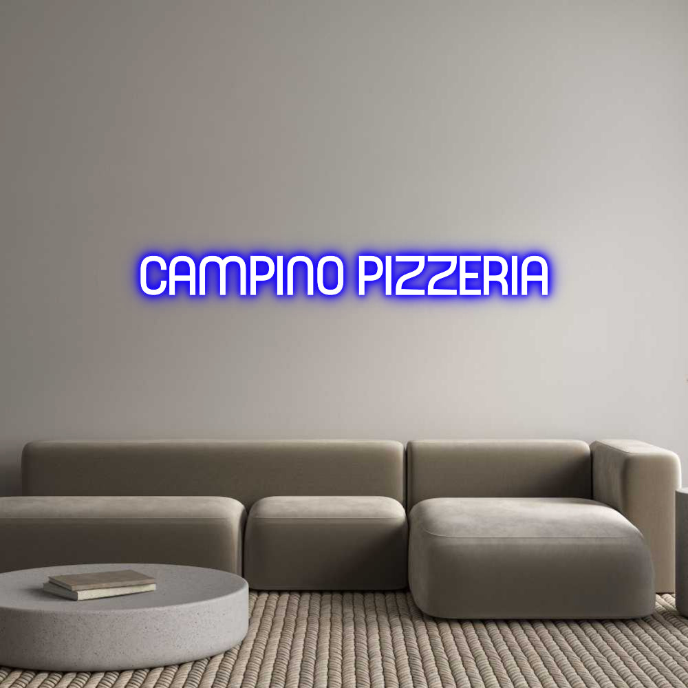 Custom Neon Sign Online Editor CAMPINO PIZZE...