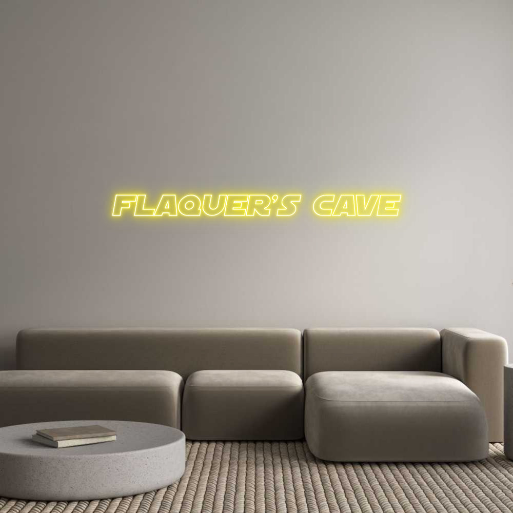 Custom Neon Sign Online Editor Flaquer's Cave