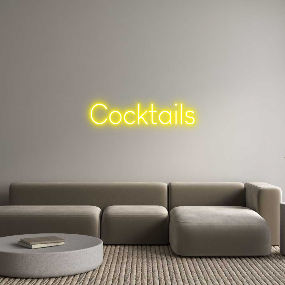 Custom Neon Sign Online Editor Cocktails