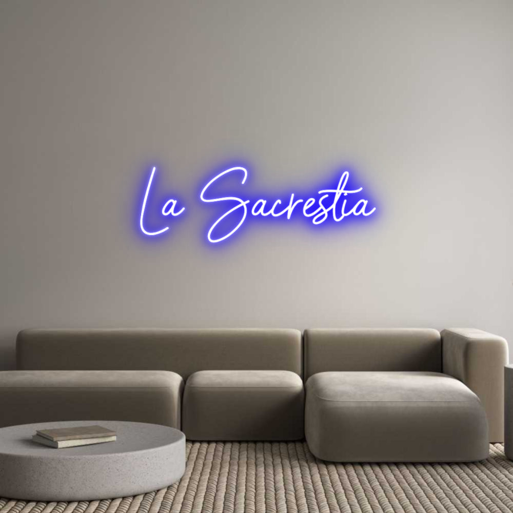 Custom Neon Sign Online Editor La Sacrestia