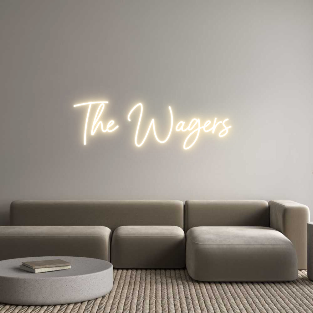 Custom Neon Sign Online Editor The Wagers
