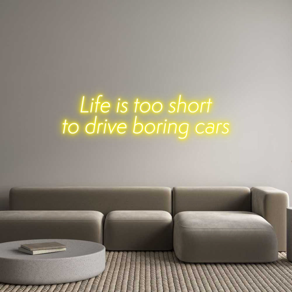 Custom Neon Sign Online Editor Life is too s...