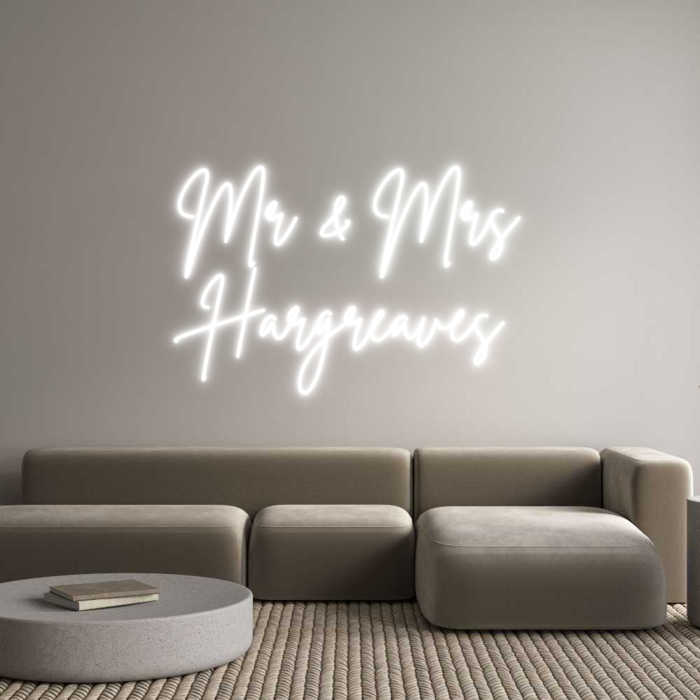Custom Neon Sign Online Editor Mr & Mrs
Har...