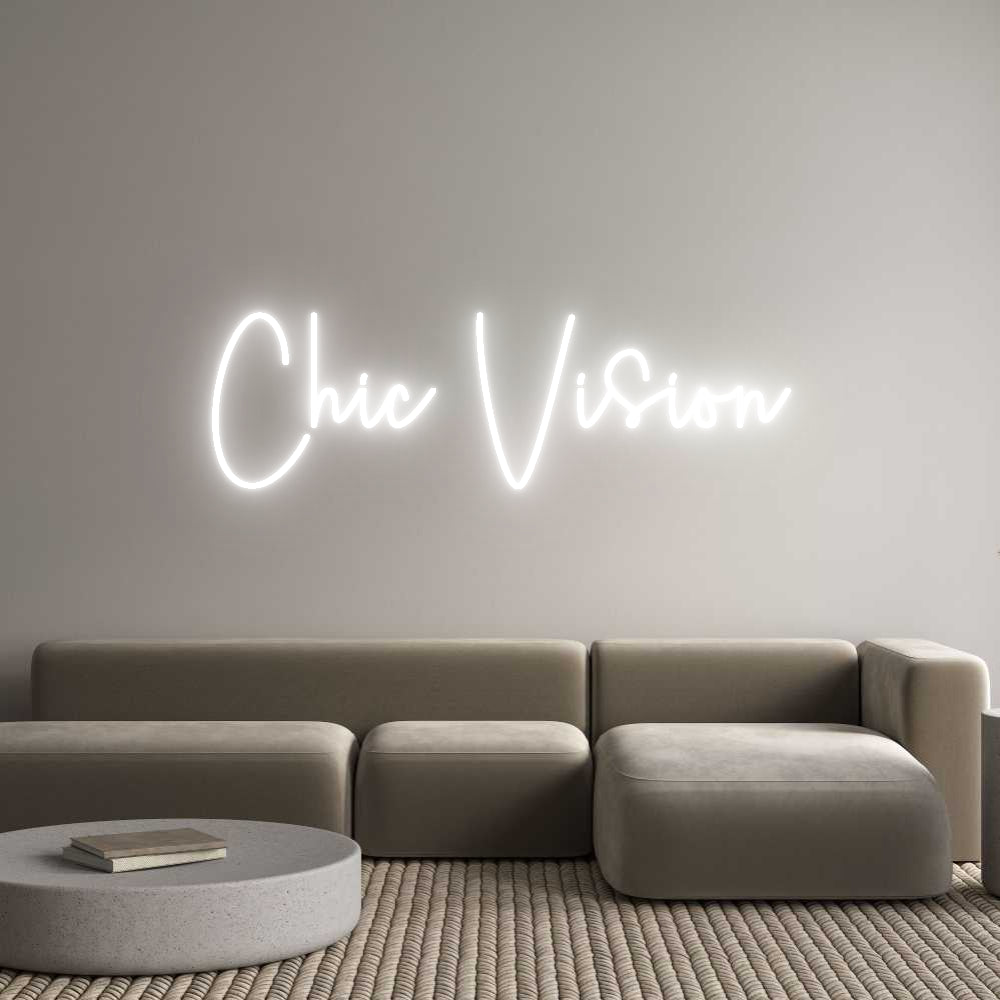 Custom Neon Sign Online Editor Chic Vision