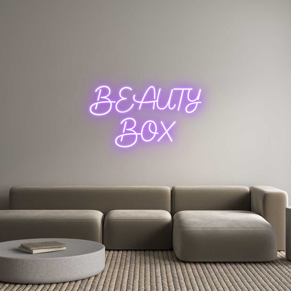 Custom Neon Sign Online Editor BEAUTY
BOX