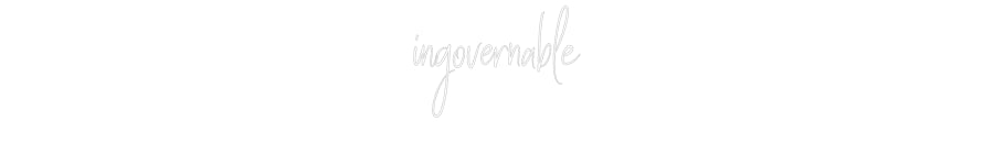 Custom Back Lit Neon Sign Online Editor ingovernable