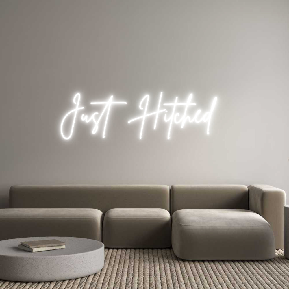 Custom Neon Sign Online Editor Just Hitched