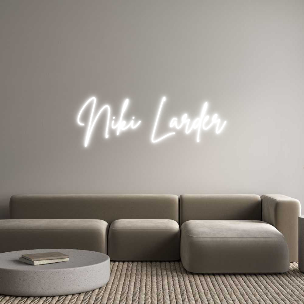 Custom Neon Sign Online Editor Niki Larder
