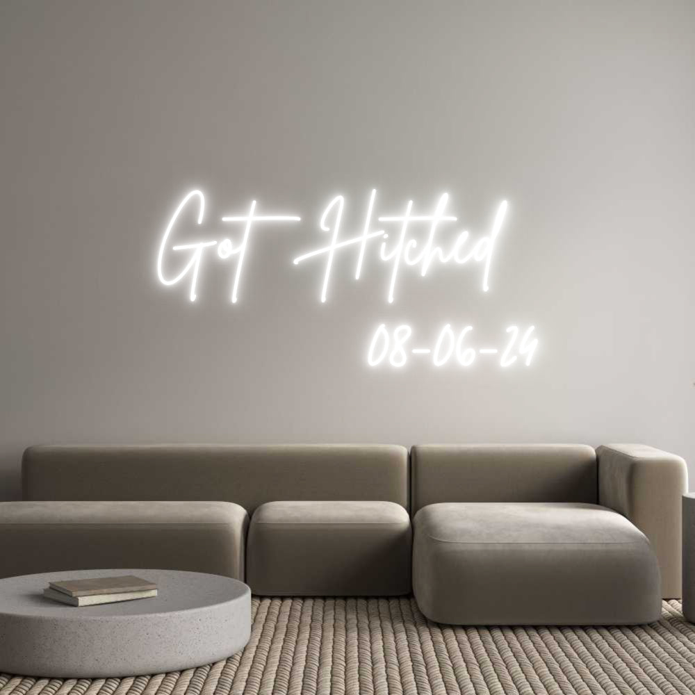 Custom Neon Sign Online Editor Got Hitched
...