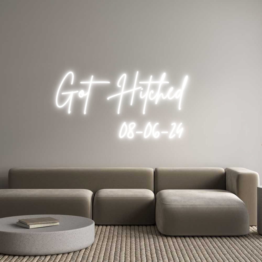 Custom Neon Sign Online Editor Got Hitched 
...