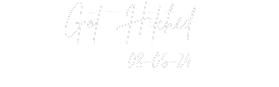 Custom Neon Sign Online Editor Got Hitched 
...