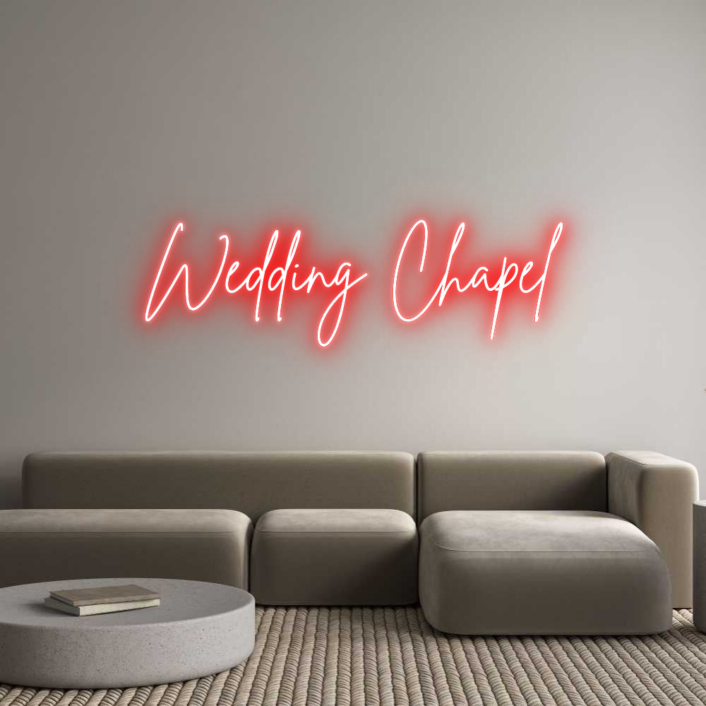 Custom Neon Sign Online Editor Wedding Chapel