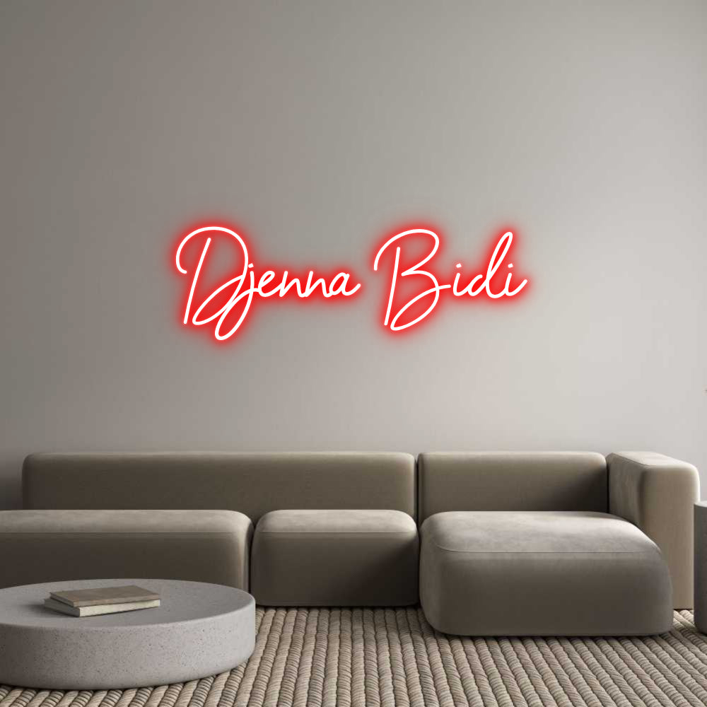 Custom Neon Sign Online Editor Djenna Bidi