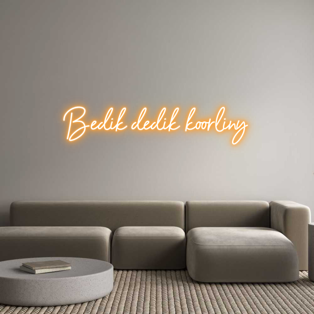 Custom Neon Sign Online Editor Bedik dedik k...