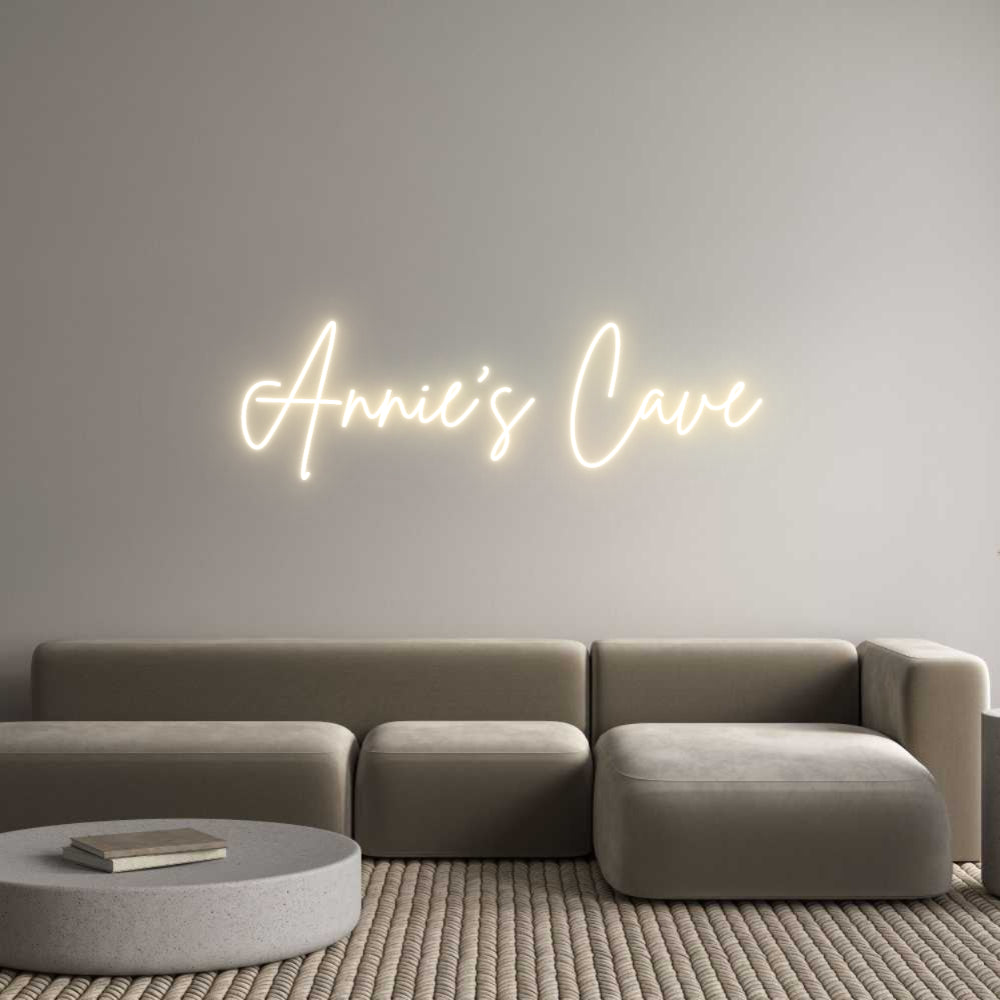 Custom Neon Sign Online Editor Annie's Cave