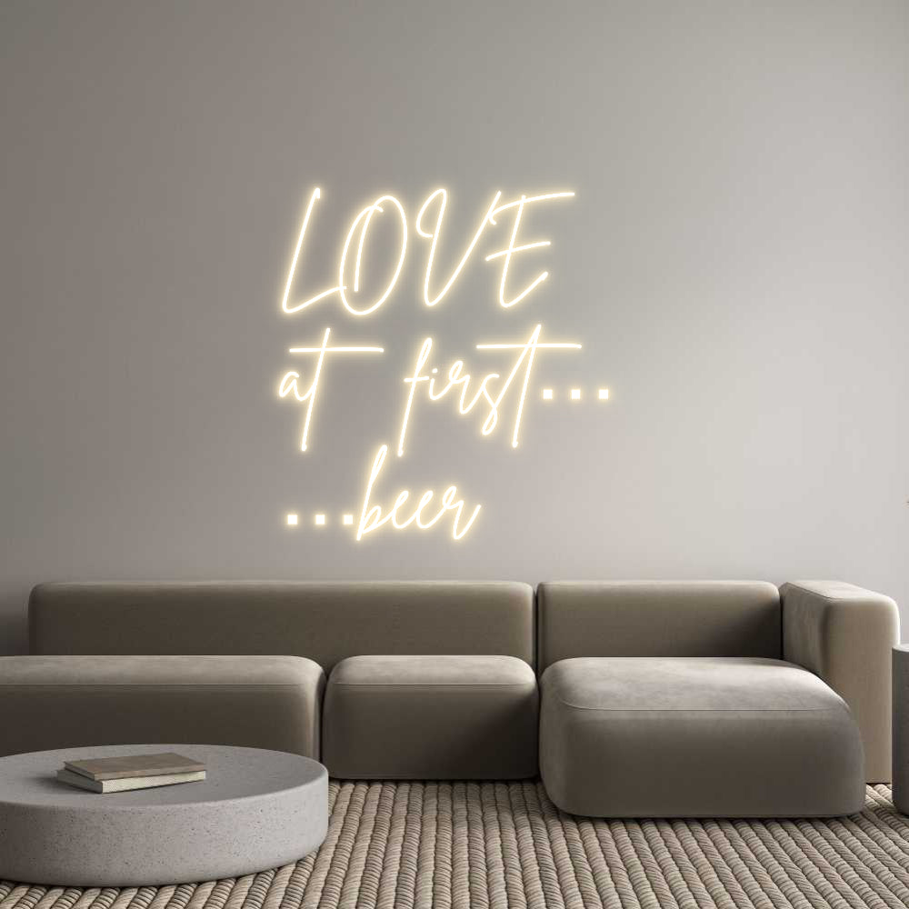 Custom Neon Sign Online Editor LOVE 
at fir...