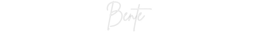 Custom Neon Sign Online Editor Bente
