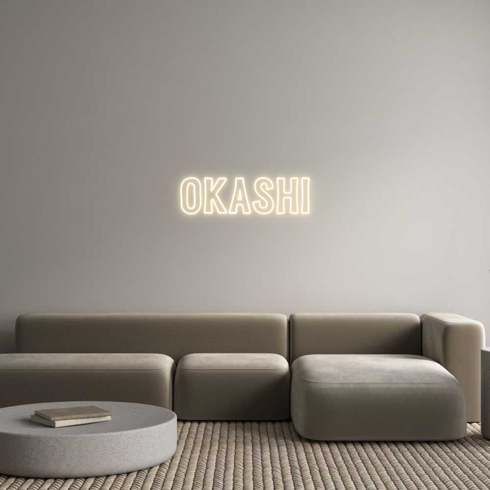 Custom Neon Sign Online Editor OKASHI