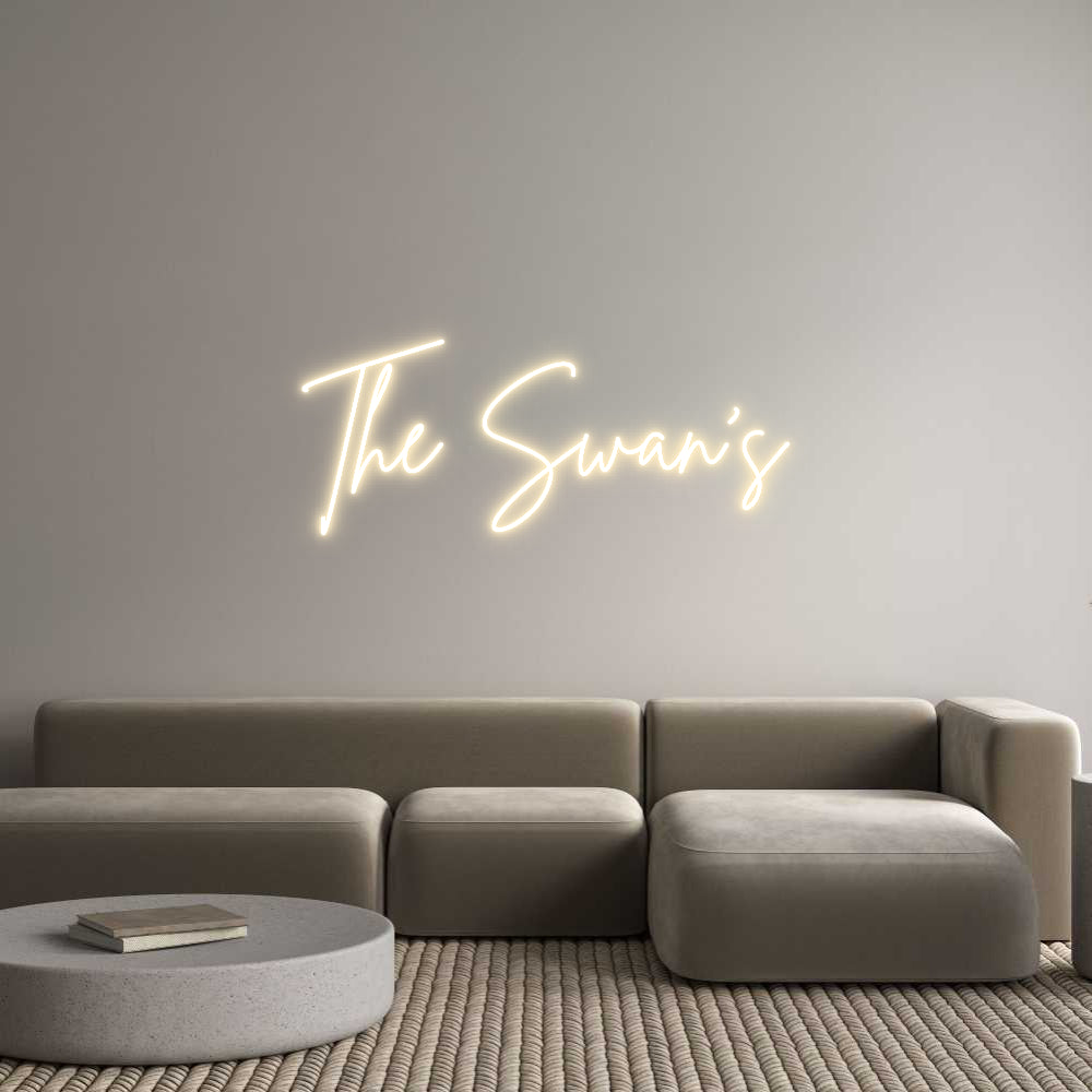 Custom Neon Sign Online Editor The Swan’s