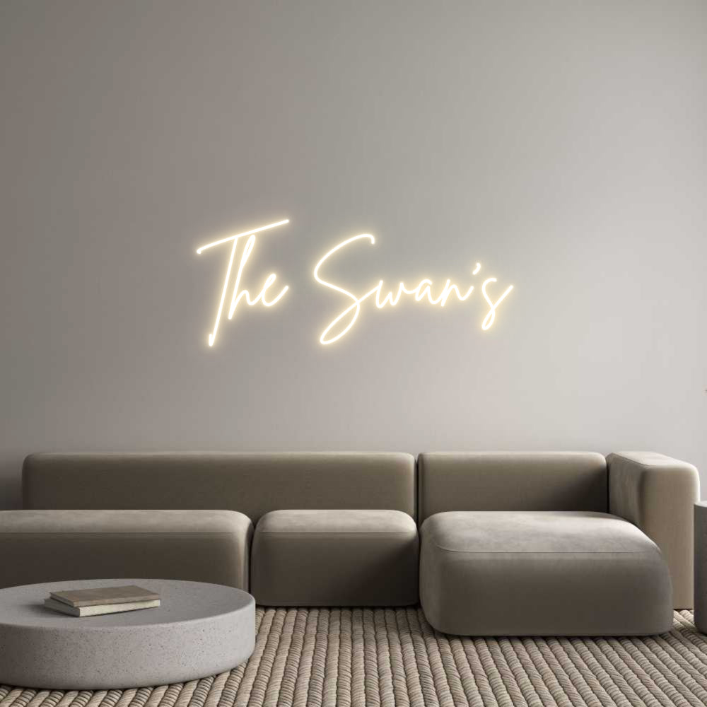 Custom Neon Sign Online Editor The Swan's