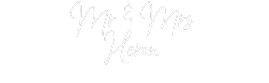 Custom Neon Sign Online Editor Mr & Mrs 
He...