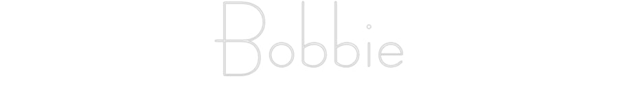 Custom Neon Sign Online Editor Bobbie
