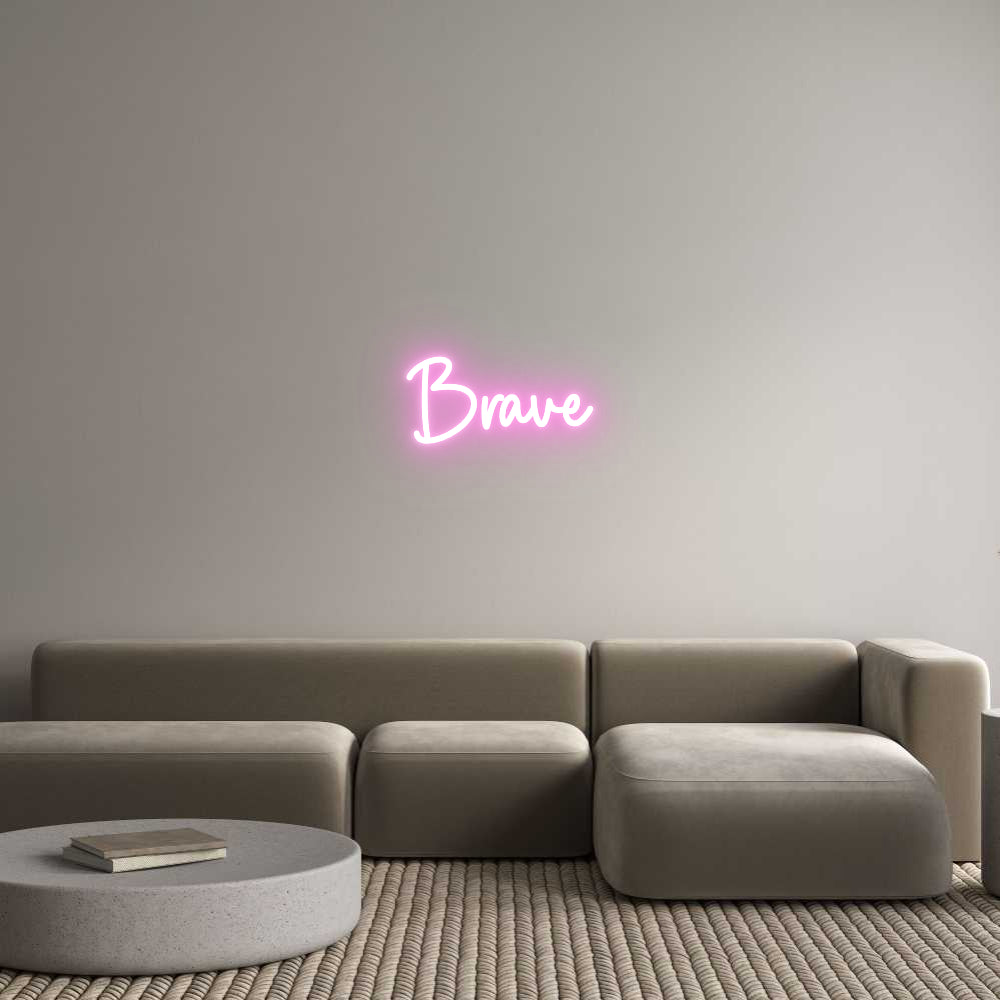 Custom Neon Sign Online Editor Brave