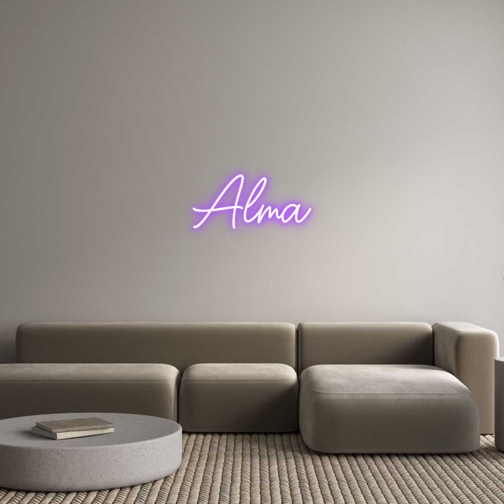 Custom Neon Sign Online Editor Alma