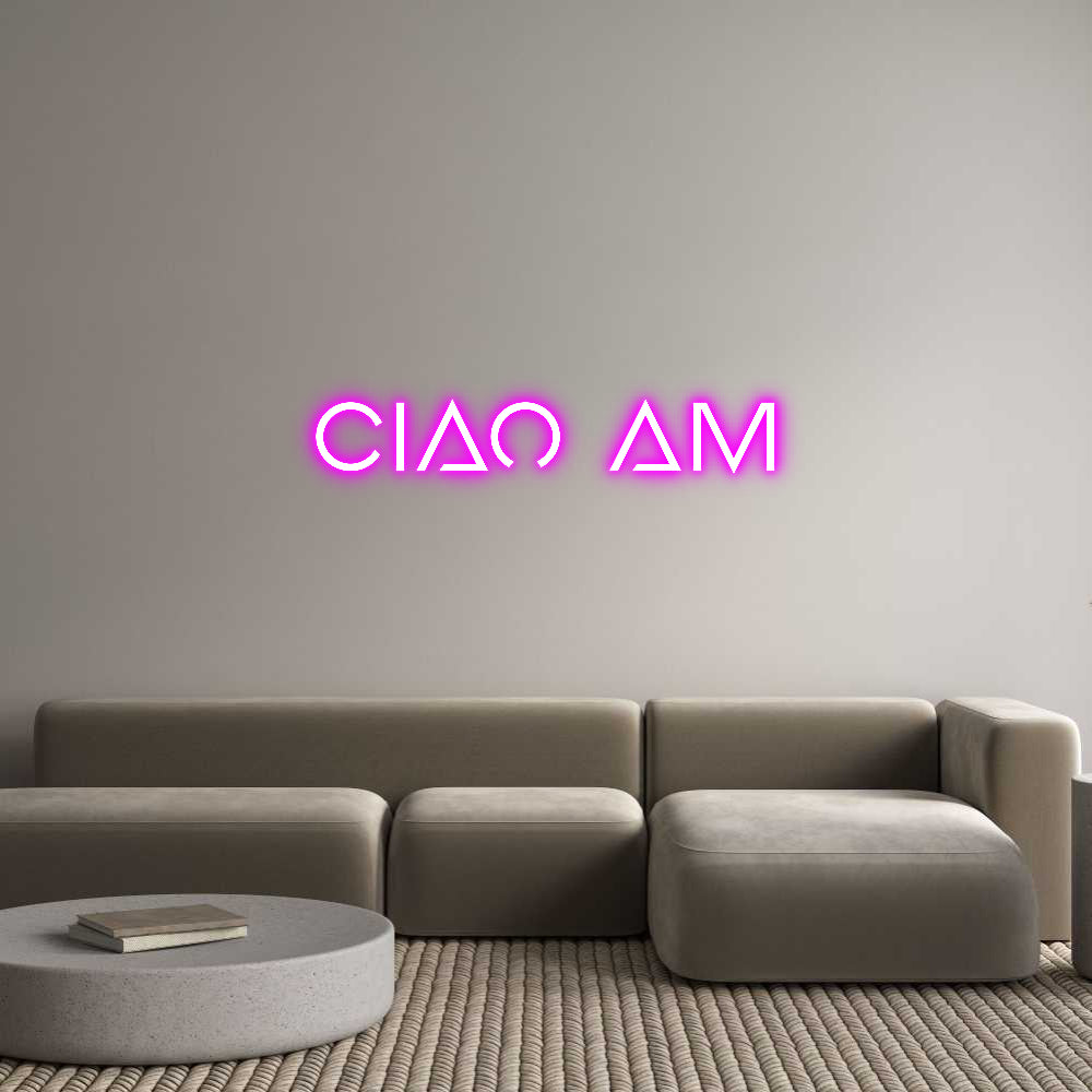Custom Back Lit Neon Sign Online Editor Ciao am