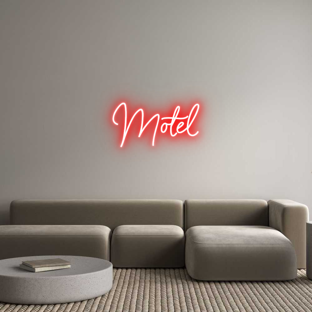Custom Neon Sign Online Editor Motel