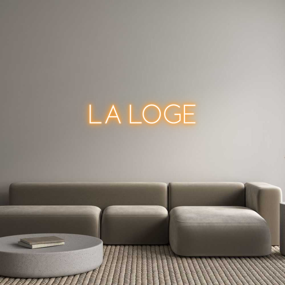Custom Neon Sign Online Editor LA LOGE