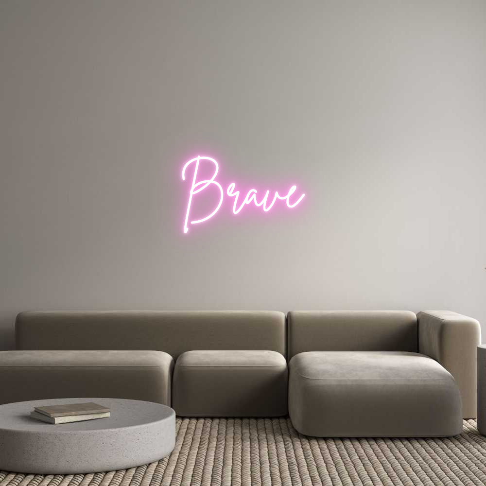 Custom Neon Sign Online Editor Brave