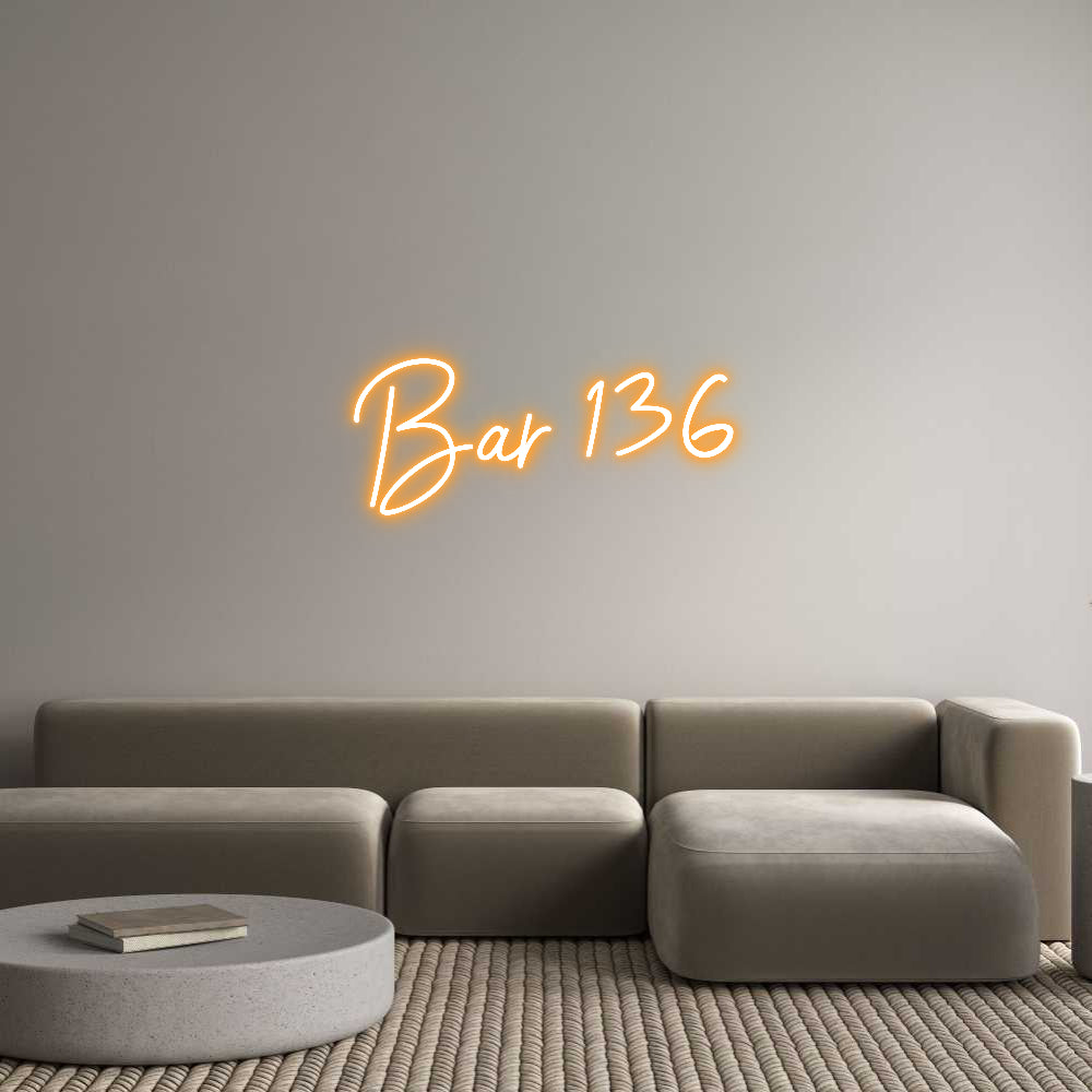 Custom Neon Sign Online Editor Bar 136