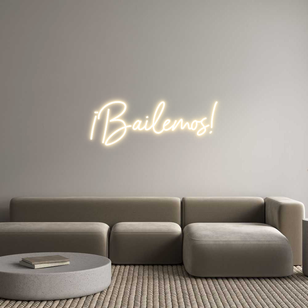 Custom Neon Sign Online Editor ¡Bailemos!