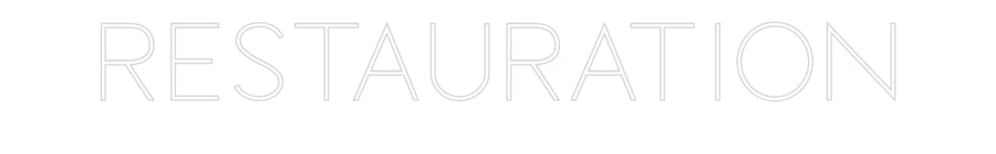 Custom Neon Sign Online Editor RESTAURATION